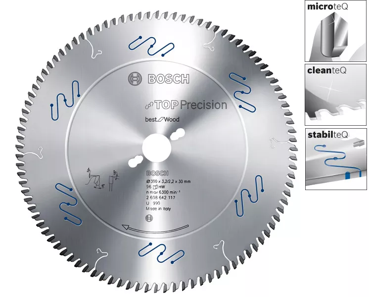 Lame BOSCH Top Precision Best for Wood scie circulaire sur table